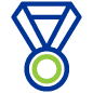 Icon of an award medal